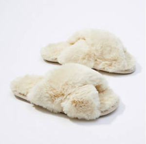 LOFT Faux Fur Slide Slippers