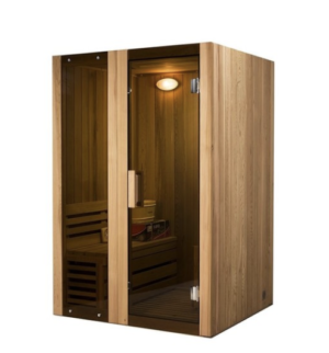 ALEKO 2 Person Indoor Wet Dry Steam Room Sauna with Heater